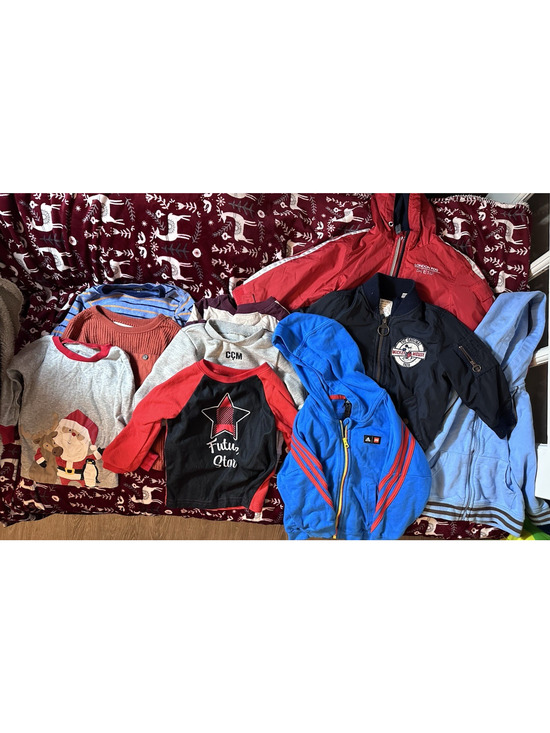 Unbranded Other - LOT 10 Piece Baby Boy 18 - 24 months Long Sleeve Tops Jackets Adidas Disney Zip